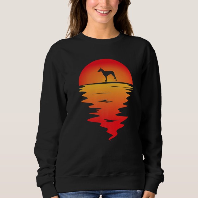 Sunset Manchester Terrier Dog Sweatshirt (Front)