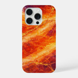 Sunset Marble with Gold Veining iPhone 15 Pro Case