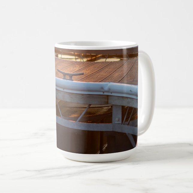 Sunset Marina: Reflections and Tranquility Coffee Mug (Front Right)