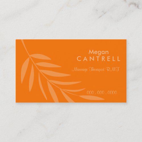 Sunset Massage Therapist Biz Card Business Card Template