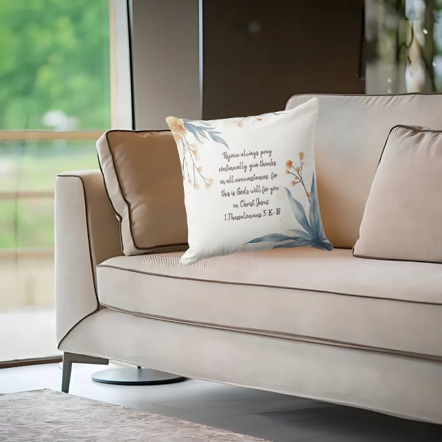 Sunset Meadow Frame Throw Pillow (Creator Uploaded)