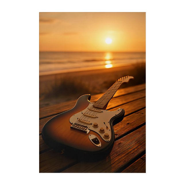 Sunset Melody Acrylic Print (Front)