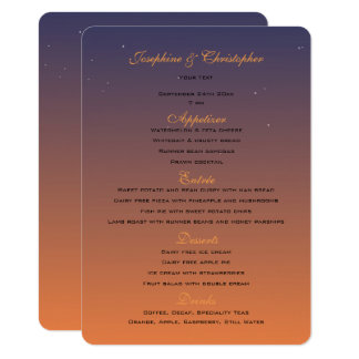 Sunset Menu Template