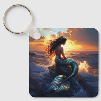 Sunset Mermaid Keychain