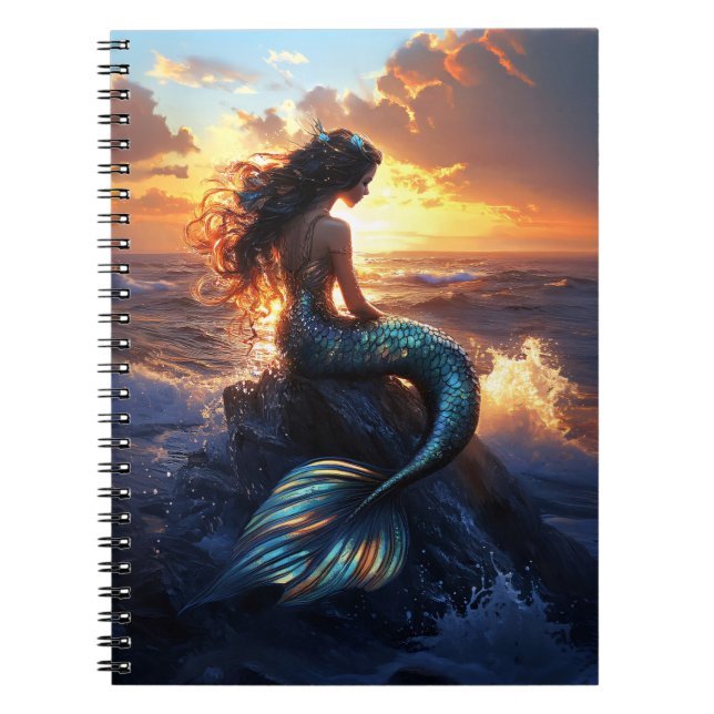 Sunset Mermaid Notebook (Front)