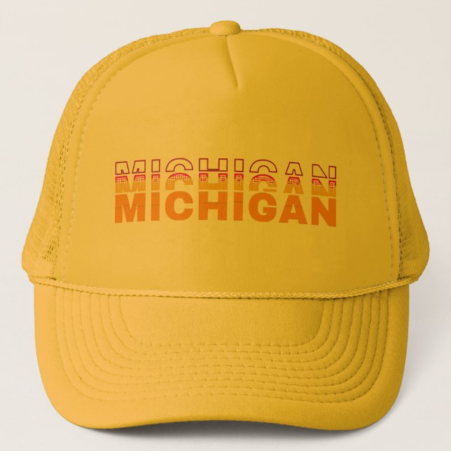 Sunset Michigan Trucker Hat (Front)