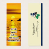 Sunset Mini Bookmark (Front & Back)