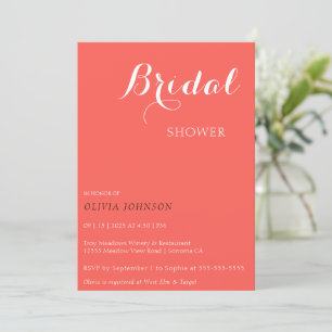 SUNSET Minimal Bridal Shower Invitation