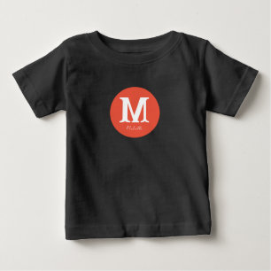 Sunset Minimal Monogram Baby T-Shirt