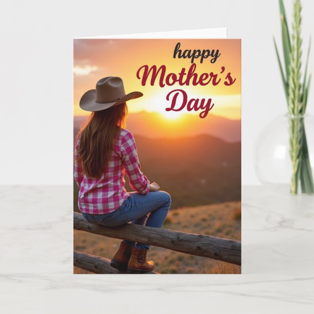 Sunset Mothers Day Scene Card (Front)