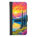 Sunset Mountain Lake Majesty Art iPhone 8/7 Wallet Case