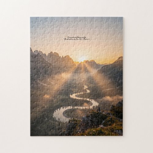 Sunset Mountain Puzzle christian Gift