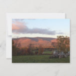 Sunset Mountain Scenery Puzzle Postcard