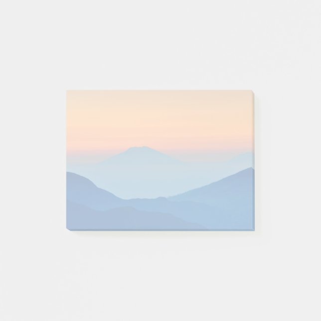 Sunset Mountains Abstract Landscape Post-it Notes (Front)