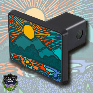 Sunset Mountains and Lake Hitch Cover