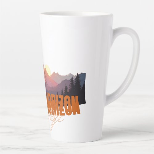 Sunset Mountains Latte Mug