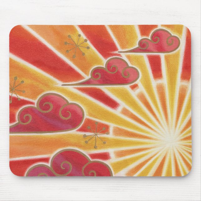 Sunset mousepad horizontal (Front)