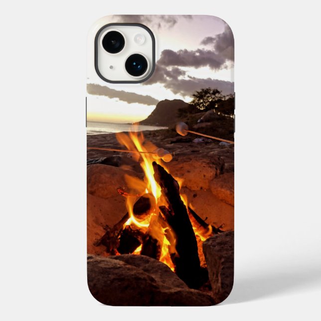 Sunset n S'mores in Nanakuli, Hawaii Case-Mate iPhone Case (Back)