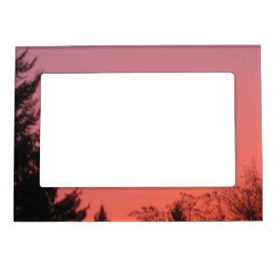 Sunset N Trees II Magnetic Photo Frame