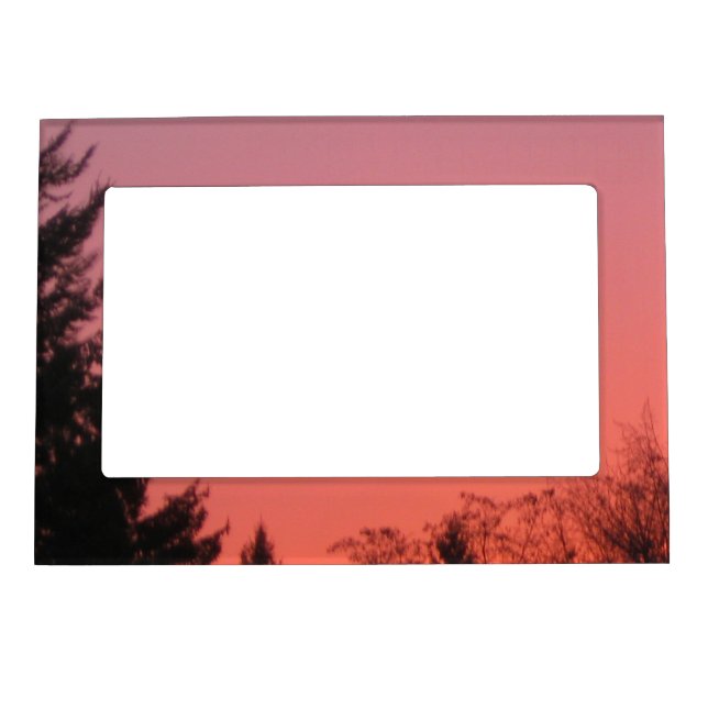 Sunset N Trees II Magnetic Photo Frame (Front)