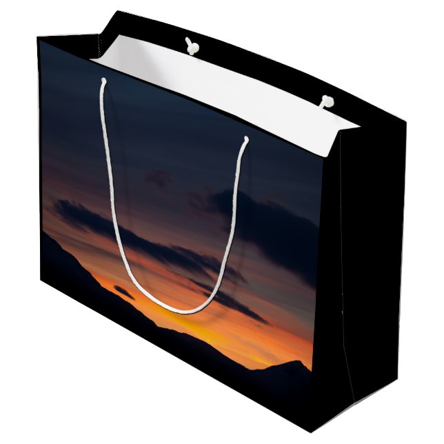 Sunset Nature Photo  Large Gift Bag (Back Angled)