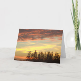Sunset near Oakland Maryland blank notecard