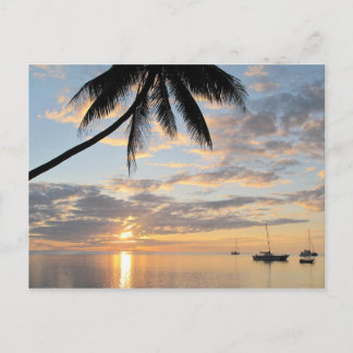 Sunset near Robinson Crusoe Island Postcard