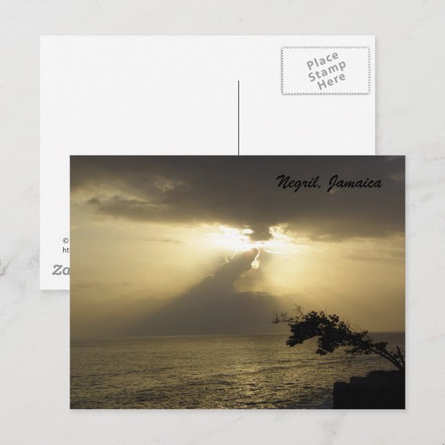 Sunset:Negril, Jamaica Postcard (Front/Back)