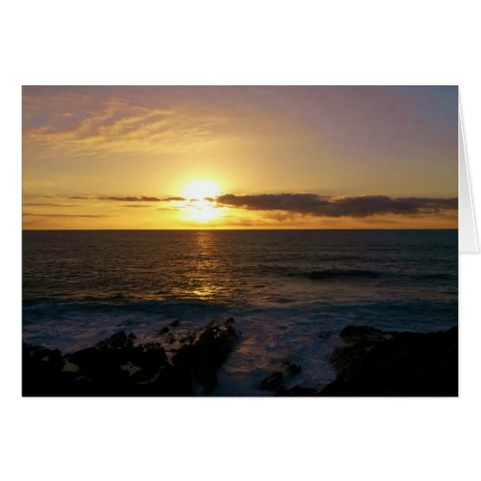 Sunset Newquay Cornwall England Cards (Front Horizontal)
