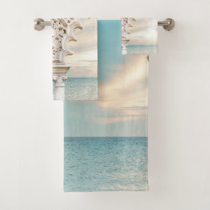 Sunset Ocean Dream Arches #2 #wall #art Bath Towel Set