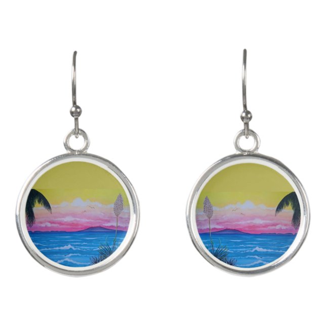 Sunset Ocean Earrings (Front)