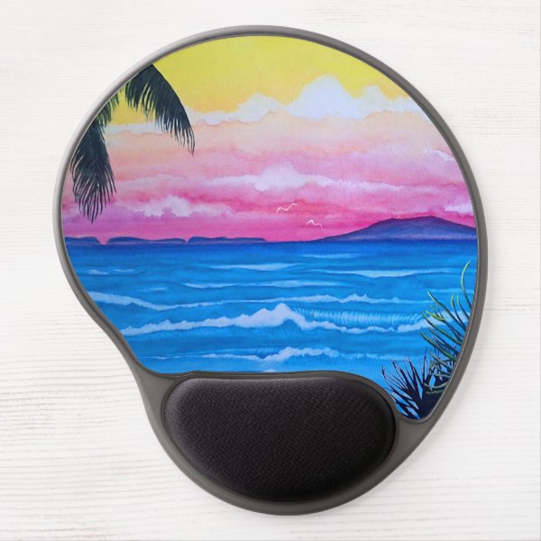 Sunset Ocean Gel Mouse Pad