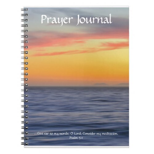 Sunset Ocean Meditation Prayer Journal