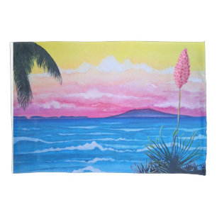 Sunset Ocean  Pillow Case