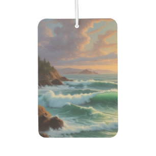 Sunset Ocean Seascape Painting Artwork Air Freshener