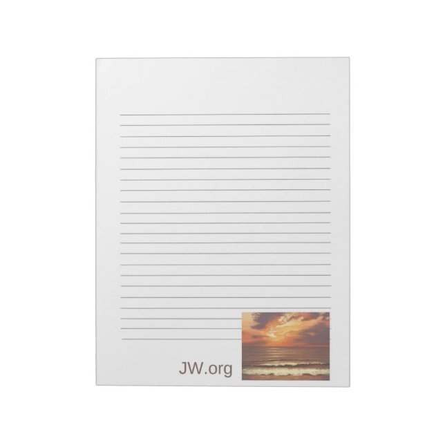 Sunset Ocean Stationary JW Notepad (Rotated)