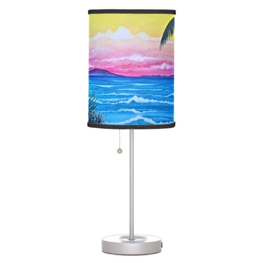 Sunset Ocean  Table Lamp (Right)