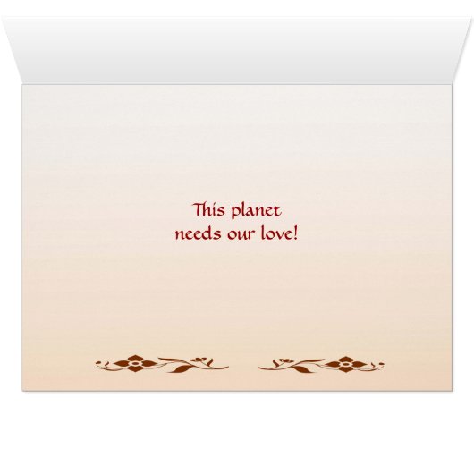 Sunset Ocean Wave Abstract Earth Day (Inside Horizontal (Bottom))