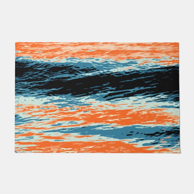 Sunset/Ocean/Wave/Sea Doormat (Front)