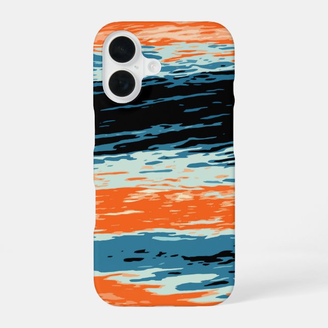 Sunset/Ocean/Wave/Sea Iphone Case (Back)
