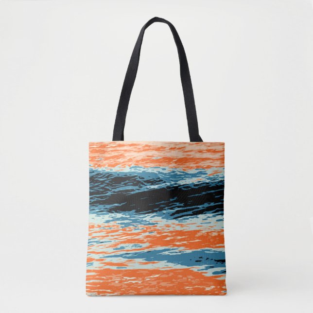 Sunset/Ocean/Wave/Sea Tote Bag (Front)