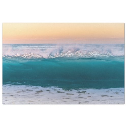 Sunset Ocean Waves Decoupage Tissue Paper