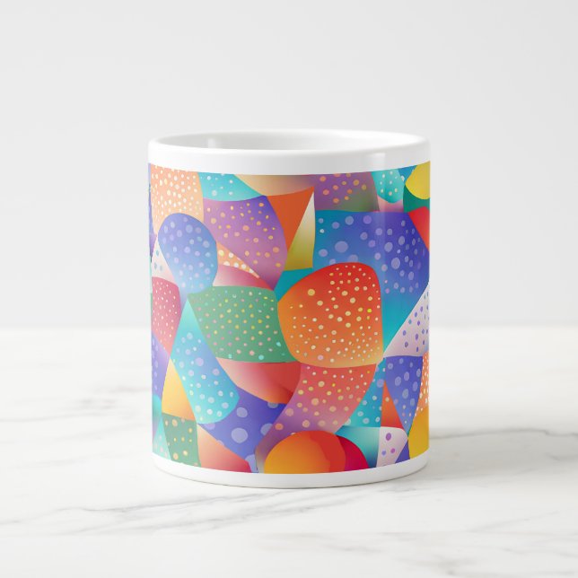 Sunset Ocean Waves Giant Coffee Mug (Front)