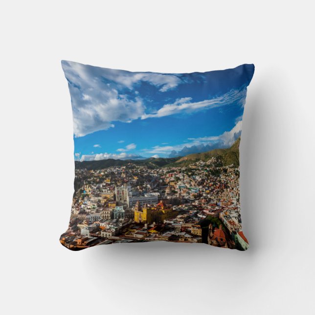 Sunset Of Guanajuato Throw Pillow (Front)