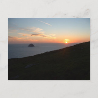 Sunset off the Blasket Islands Postcard