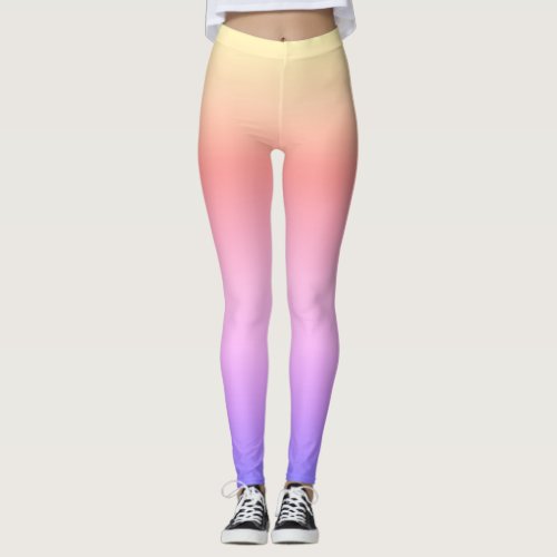 Sunset Ombre Gradient Leggings