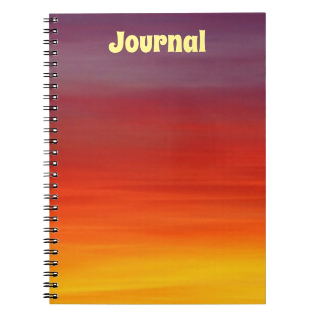 Sunset Ombre Journal Notebook (Front)