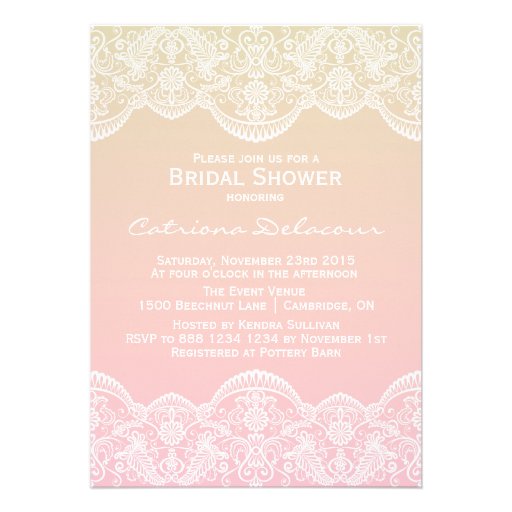 Lace Bridal Shower Invitations 10