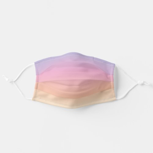 Sunset Ombre Purple Pink Peach Cloth Face Mask