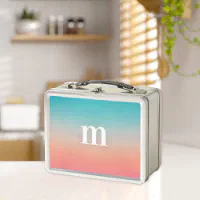 https://rlv.zcache.com/sunset_ombre_turquoise_to_pink_initial_metal_lunch_box-r_aa48o5_200.webp